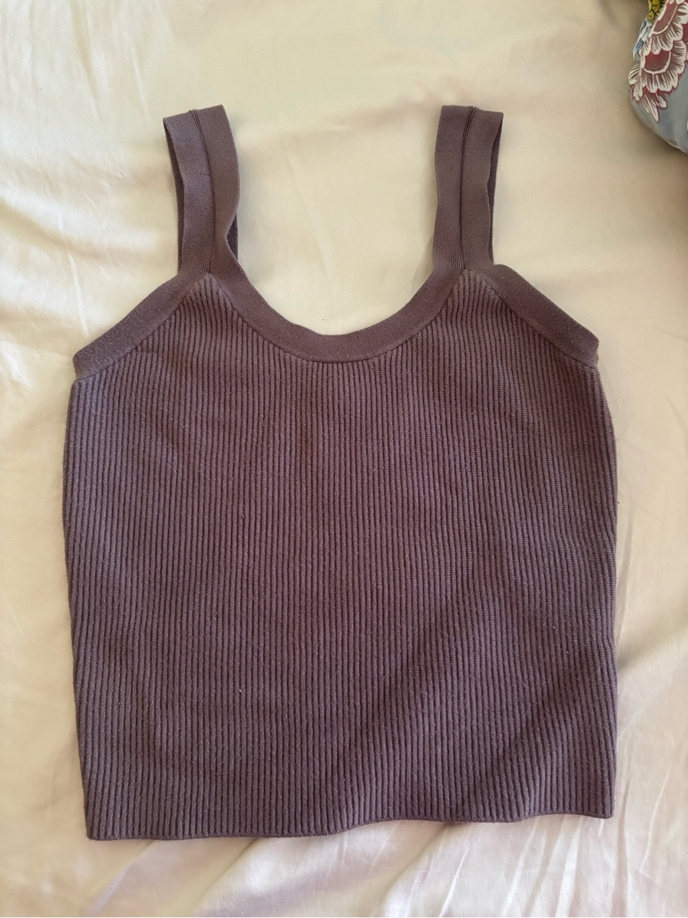 Abercrombie & Fitch Ribbed Tank Top - Mauve